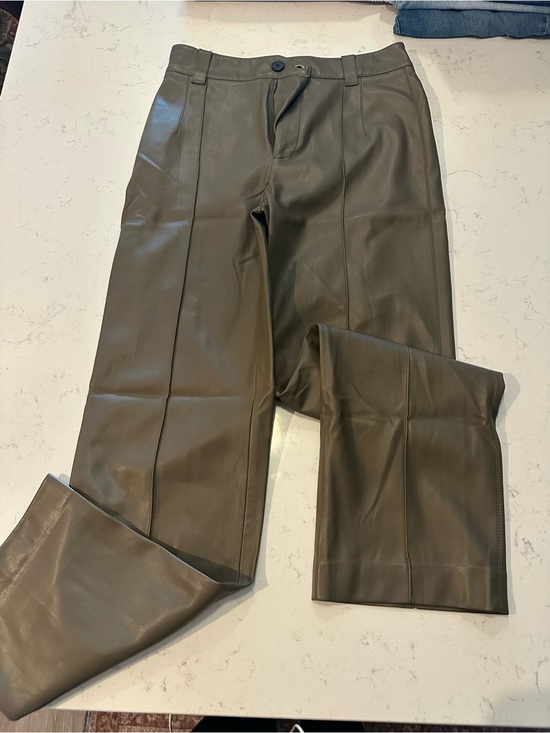 Zara Pants - Zara Wide-Leg Faux Leather Pants